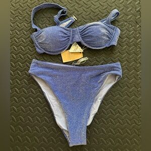 Berlook top (M), bottom (L) NWT bikini